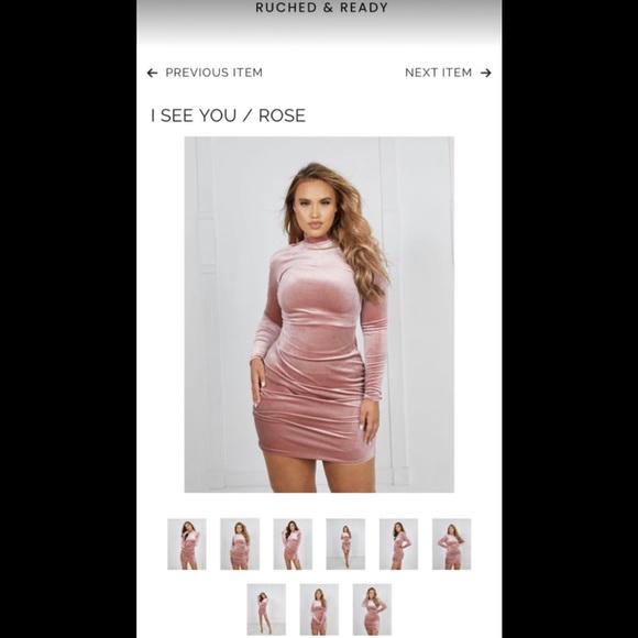 Ruched & Ready- Rose Dress - Picture 1 of 1